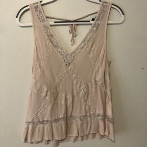 Blush American eagle tank top